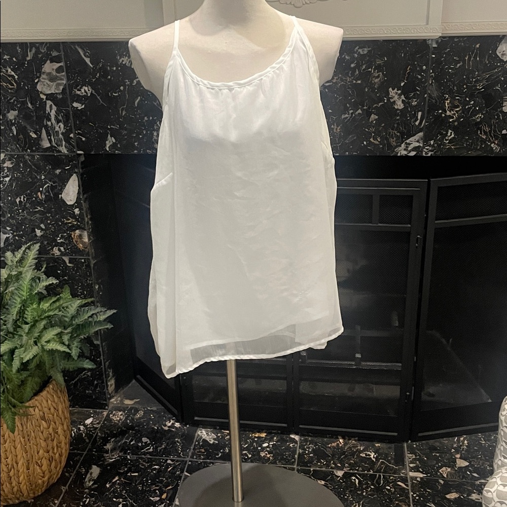 Venezia Ivory Sleeveless Blouse